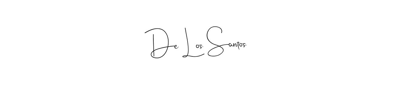 How to make De Los Santos signature? Andilay-7BmLP is a professional autograph style. Create handwritten signature for De Los Santos name. De Los Santos signature style 4 images and pictures png