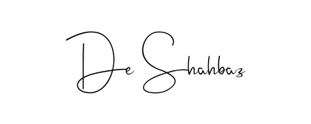 If you are searching for the best signature style for your name De Shahbaz, here we have designed multiple signature styles using Andilay-7BmLP. De Shahbaz signature style 4 images and pictures png