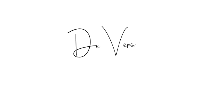 Create a beautiful signature design for name De Vera. With this signature (Andilay-7BmLP) fonts, you can make a handwritten signature for free. De Vera signature style 4 images and pictures png