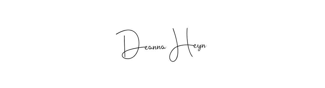 Design your own signature with our free online signature maker. With this signature software, you can create a handwritten (Andilay-7BmLP) signature for name Deanna Heyn. Deanna Heyn signature style 4 images and pictures png