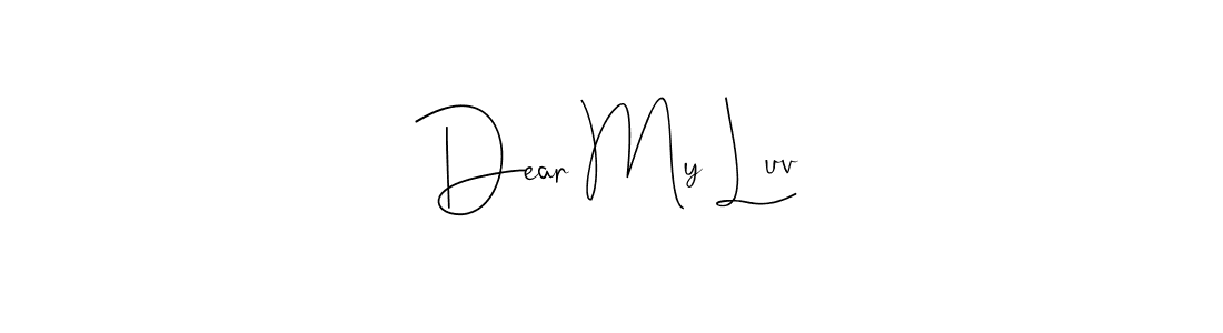 Here are the top 10 professional signature styles for the name Dear My Luv. These are the best autograph styles you can use for your name. Dear My Luv signature style 4 images and pictures png