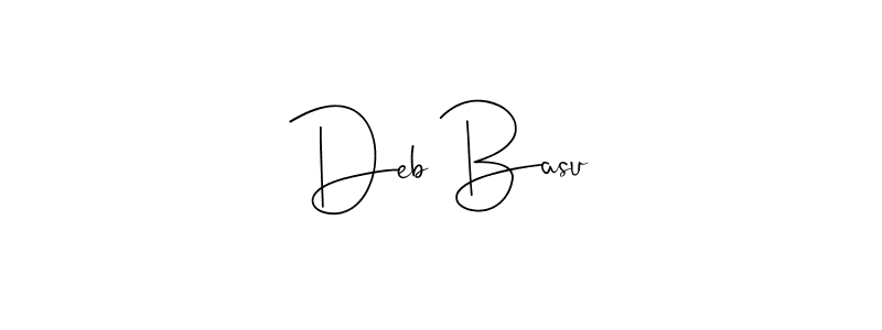 Create a beautiful signature design for name Deb Basu. With this signature (Andilay-7BmLP) fonts, you can make a handwritten signature for free. Deb Basu signature style 4 images and pictures png