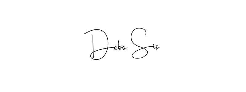 Design your own signature with our free online signature maker. With this signature software, you can create a handwritten (Andilay-7BmLP) signature for name Deba Sis. Deba Sis signature style 4 images and pictures png