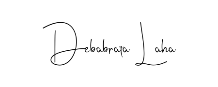 Create an unforgettable impression when signing with Debabrata Laha name styled in Andilay-7BmLP typography. 100% free online generator. Debabrata Laha signature style 4 images and pictures png