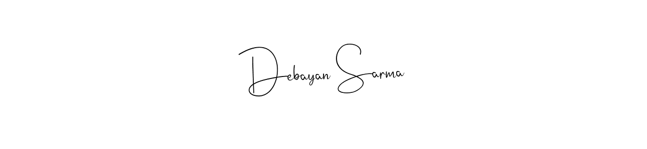 It looks lik you need a new signature style for name Debayan Sarma. Design unique handwritten (Andilay-7BmLP) signature with our free signature maker in just a few clicks. Debayan Sarma signature style 4 images and pictures png