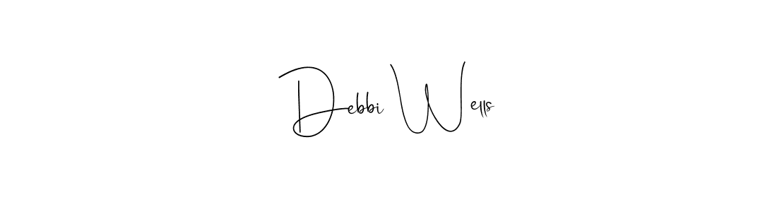 Make a beautiful signature design for name Debbi Wells. With this signature (Andilay-7BmLP) style, you can create a handwritten signature for free. Debbi Wells signature style 4 images and pictures png