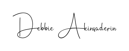 Discover the perfect balance of readability and style for Debbie Akinfaderin with Andilay-7BmLP font. Create your dream signature today. Debbie Akinfaderin signature style 4 images and pictures png