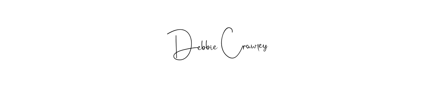 Create a beautiful signature design for name Debbie Crawley. With this signature (Andilay-7BmLP) fonts, you can make a handwritten signature for free. Debbie Crawley signature style 4 images and pictures png