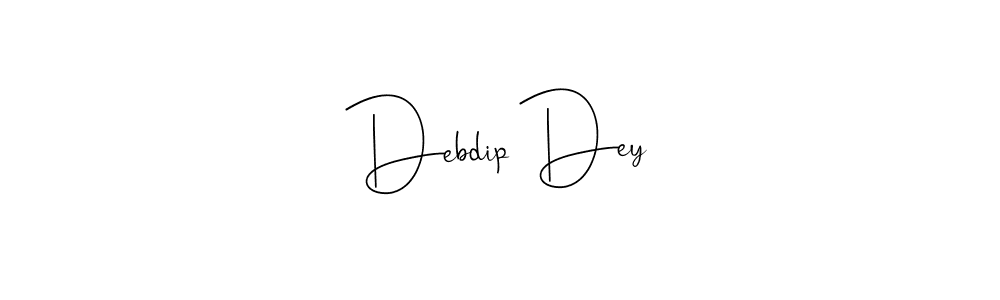 if you are searching for the best signature style for your name Debdip Dey. so please give up your signature search. here we have designed multiple signature styles  using Andilay-7BmLP. Debdip Dey signature style 4 images and pictures png