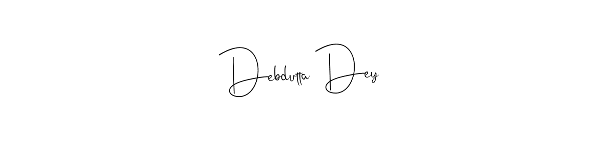 It looks lik you need a new signature style for name Debdutta Dey. Design unique handwritten (Andilay-7BmLP) signature with our free signature maker in just a few clicks. Debdutta Dey signature style 4 images and pictures png