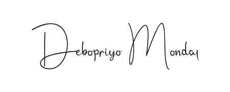 Get an exclusive digital autograph for Debopriyo Mondal. The Andilay-7BmLP typeface captures the charm of real penmanship on paper. Debopriyo Mondal signature style 4 images and pictures png