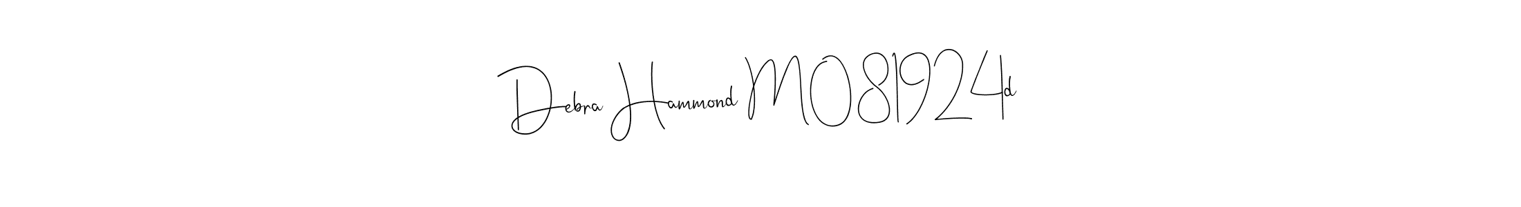 Use a signature maker to create a handwritten signature online. With this signature software, you can design (Andilay-7BmLP) your own signature for name Debra Hammond M081924d. Debra Hammond M081924d signature style 4 images and pictures png