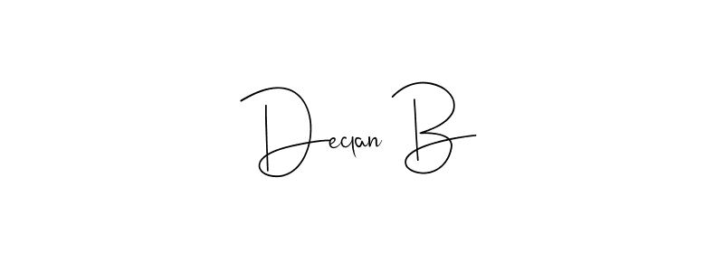 Declan B stylish signature style. Best Handwritten Sign (Andilay-7BmLP) for my name. Handwritten Signature Collection Ideas for my name Declan B. Declan B signature style 4 images and pictures png