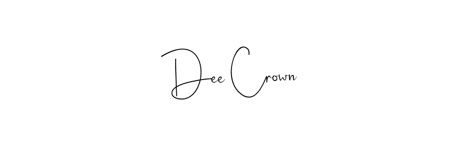 Best and Professional Signature Style for Dee Crown. Andilay-7BmLP Best Signature Style Collection. Dee Crown signature style 4 images and pictures png