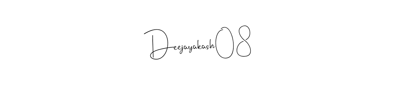 Create a beautiful signature design for name Deejayakash08. With this signature (Andilay-7BmLP) fonts, you can make a handwritten signature for free. Deejayakash08 signature style 4 images and pictures png