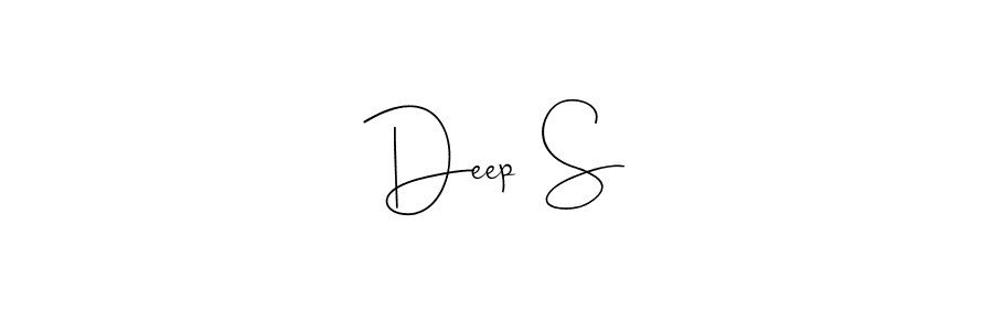 Create a beautiful signature design for name Deep✓ S. With this signature (Andilay-7BmLP) fonts, you can make a handwritten signature for free. Deep✓ S signature style 4 images and pictures png