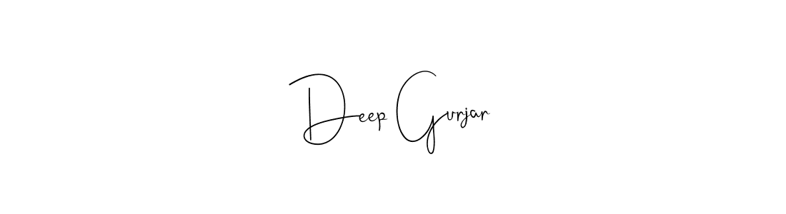 Use a signature maker to create a handwritten signature online. With this signature software, you can design (Andilay-7BmLP) your own signature for name Deep Gurjar. Deep Gurjar signature style 4 images and pictures png