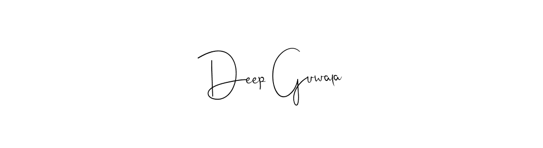 if you are searching for the best signature style for your name Deep Guwala. so please give up your signature search. here we have designed multiple signature styles  using Andilay-7BmLP. Deep Guwala signature style 4 images and pictures png