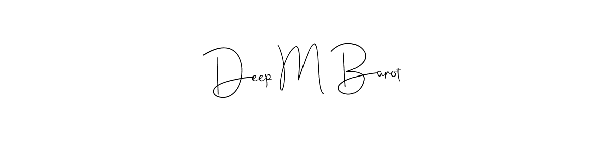 Make a beautiful signature design for name Deep M Barot. Use this online signature maker to create a handwritten signature for free. Deep M Barot signature style 4 images and pictures png