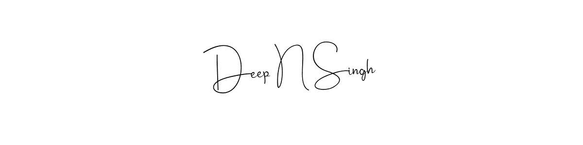 You should practise on your own different ways (Andilay-7BmLP) to write your name (Deep N Singh) in signature. don't let someone else do it for you. Deep N Singh signature style 4 images and pictures png