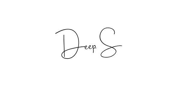 Make a beautiful signature design for name Deep S. Use this online signature maker to create a handwritten signature for free. Deep S signature style 4 images and pictures png