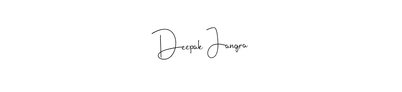 Use a signature maker to create a handwritten signature online. With this signature software, you can design (Andilay-7BmLP) your own signature for name Deepak Jangra. Deepak Jangra signature style 4 images and pictures png