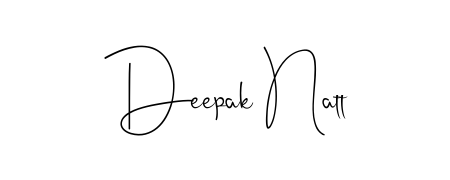 Practice writing Deepak Natt with the flow of Andilay-7BmLP lettering. A fantastic source of inspiration for developing your personal signature style. Deepak Natt signature style 4 images and pictures png
