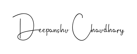 Transform the name Deepanshu Chaudhary into a signature masterpiece using Andilay-7BmLP font. Ideal for photographers, artists, and creators looking for watermarks. Deepanshu Chaudhary signature style 4 images and pictures png
