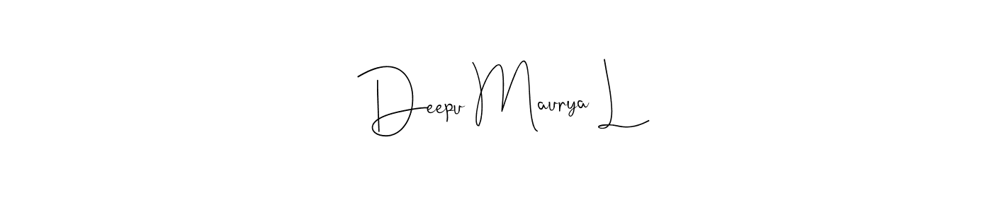 How to Draw Deepu Maurya L signature style? Andilay-7BmLP is a latest design signature styles for name Deepu Maurya L. Deepu Maurya L signature style 4 images and pictures png