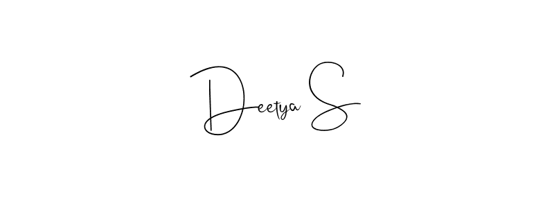 Here are the top 10 professional signature styles for the name Deetya S. These are the best autograph styles you can use for your name. Deetya S signature style 4 images and pictures png