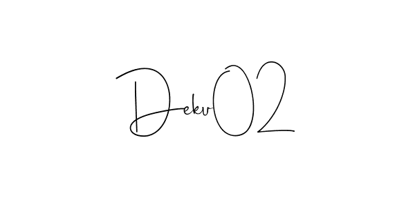 Deku02 stylish signature style. Best Handwritten Sign (Andilay-7BmLP) for my name. Handwritten Signature Collection Ideas for my name Deku02. Deku02 signature style 4 images and pictures png