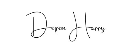How to make Delron Harry name signature. Use Andilay-7BmLP style for creating short signs online. This is the latest handwritten sign. Delron Harry signature style 4 images and pictures png