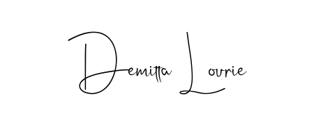 Also You can easily find your signature by using the search form. We will create Demitta Lourie name handwritten signature images for you free of cost using Andilay-7BmLP sign style. Demitta Lourie signature style 4 images and pictures png