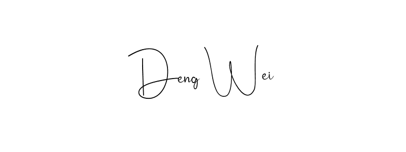 Also we have Deng Wei name is the best signature style. Create professional handwritten signature collection using Andilay-7BmLP autograph style. Deng Wei signature style 4 images and pictures png