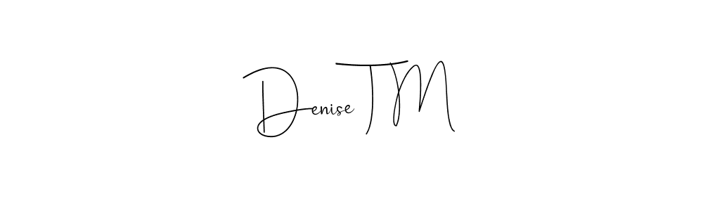 How to Draw Denise T M signature style? Andilay-7BmLP is a latest design signature styles for name Denise T M. Denise T M signature style 4 images and pictures png