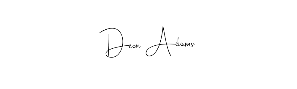 Create a beautiful signature design for name Deon Adams. With this signature (Andilay-7BmLP) fonts, you can make a handwritten signature for free. Deon Adams signature style 4 images and pictures png