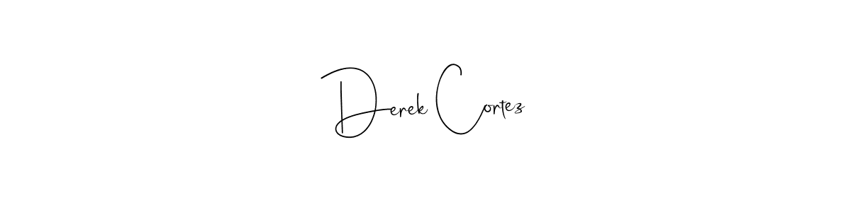 Design your own signature with our free online signature maker. With this signature software, you can create a handwritten (Andilay-7BmLP) signature for name Derek Cortez. Derek Cortez signature style 4 images and pictures png