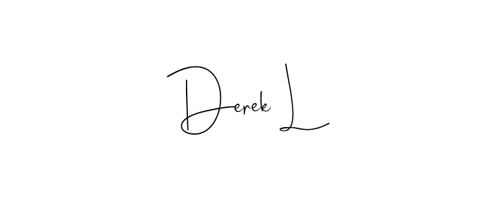 Derek L stylish signature style. Best Handwritten Sign (Andilay-7BmLP) for my name. Handwritten Signature Collection Ideas for my name Derek L. Derek L signature style 4 images and pictures png