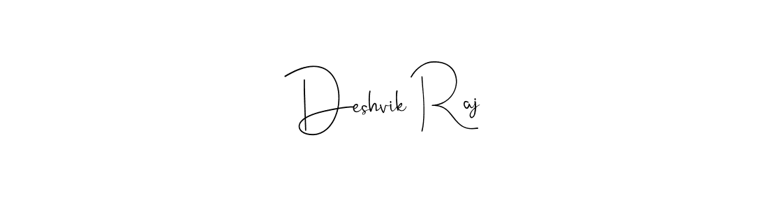 Make a beautiful signature design for name Deshvik Raj. With this signature (Andilay-7BmLP) style, you can create a handwritten signature for free. Deshvik Raj signature style 4 images and pictures png