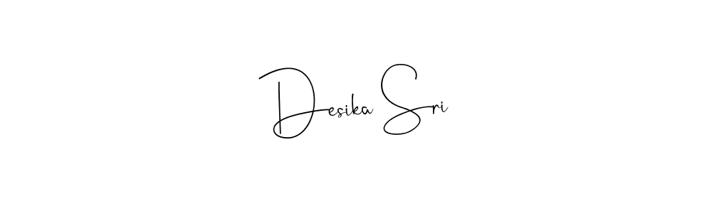 How to make Desika Sri name signature. Use Andilay-7BmLP style for creating short signs online. This is the latest handwritten sign. Desika Sri signature style 4 images and pictures png