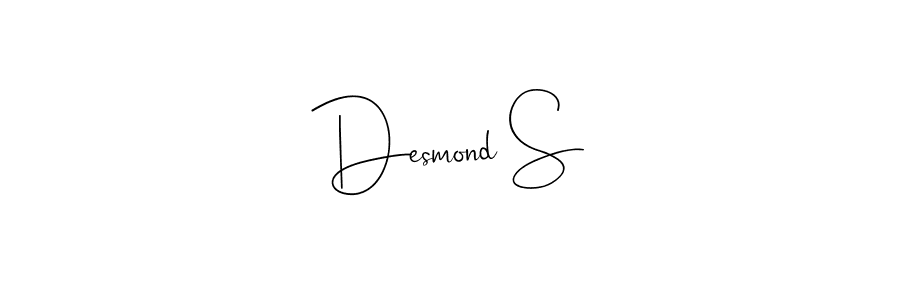 How to make Desmond S name signature. Use Andilay-7BmLP style for creating short signs online. This is the latest handwritten sign. Desmond S signature style 4 images and pictures png
