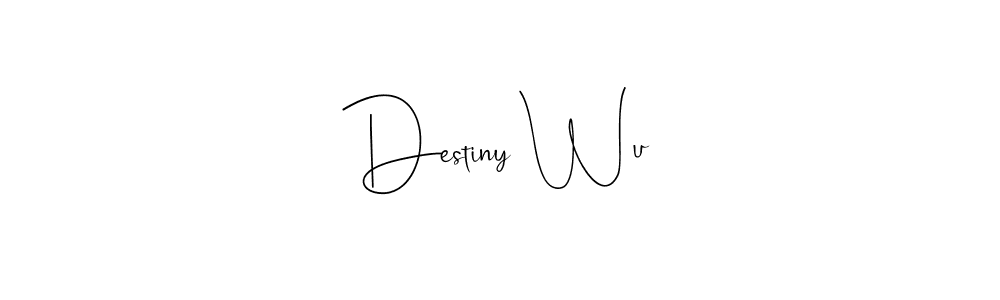 You can use this online signature creator to create a handwritten signature for the name Destiny Wu. This is the best online autograph maker. Destiny Wu signature style 4 images and pictures png