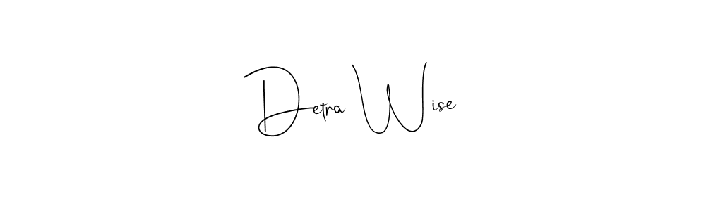 How to Draw Detra Wise signature style? Andilay-7BmLP is a latest design signature styles for name Detra Wise. Detra Wise signature style 4 images and pictures png