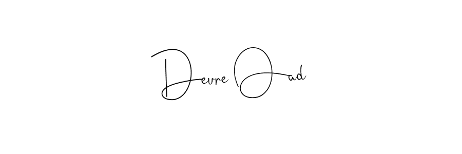 Use a signature maker to create a handwritten signature online. With this signature software, you can design (Andilay-7BmLP) your own signature for name Deure Oad. Deure Oad signature style 4 images and pictures png