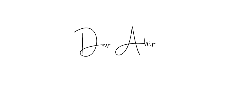 This is the best signature style for the Dev Ahir name. Also you like these signature font (Andilay-7BmLP). Mix name signature. Dev Ahir signature style 4 images and pictures png