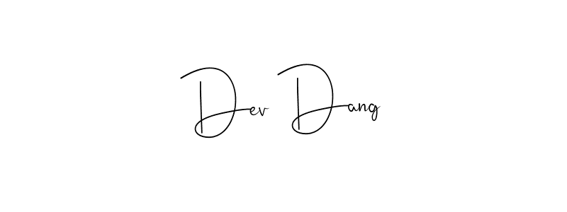 Create a beautiful signature design for name Dev Dang. With this signature (Andilay-7BmLP) fonts, you can make a handwritten signature for free. Dev Dang signature style 4 images and pictures png