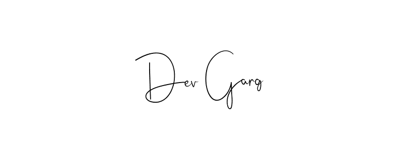 You should practise on your own different ways (Andilay-7BmLP) to write your name (Dev Garg) in signature. don't let someone else do it for you. Dev Garg signature style 4 images and pictures png