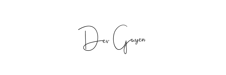 The best way (Andilay-7BmLP) to make a short signature is to pick only two or three words in your name. The name Dev Gayen include a total of six letters. For converting this name. Dev Gayen signature style 4 images and pictures png