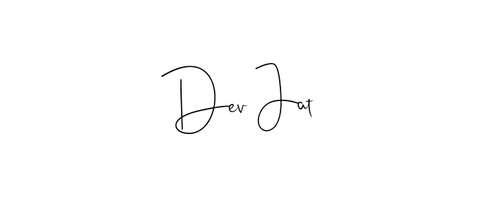 You should practise on your own different ways (Andilay-7BmLP) to write your name (Dev Jat) in signature. don't let someone else do it for you. Dev Jat signature style 4 images and pictures png