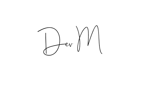 Andilay-7BmLP is a professional signature style that is perfect for those who want to add a touch of class to their signature. It is also a great choice for those who want to make their signature more unique. Get Dev M name to fancy signature for free. Dev M signature style 4 images and pictures png